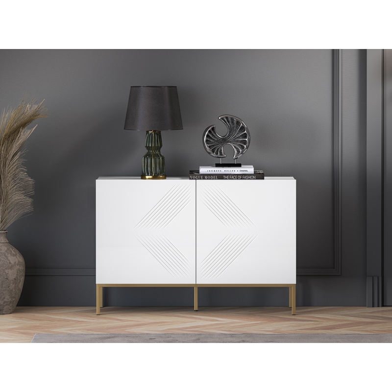 Spintelė CLARI, aukso pagrindas, 114x37x77 cm