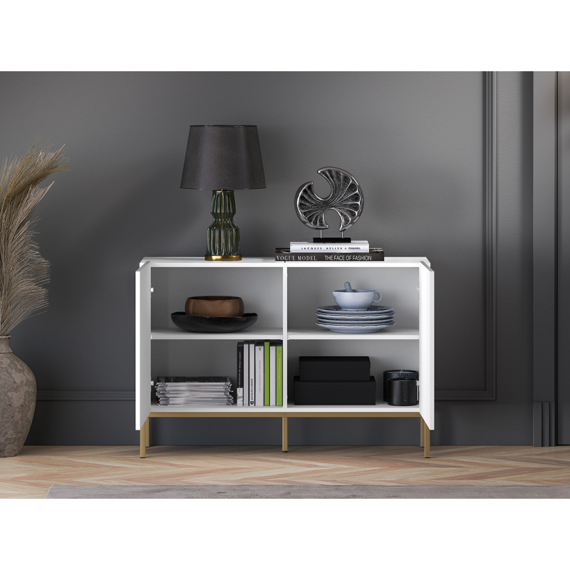 Spintelė CLARI, aukso pagrindas, 114x37x77 cm