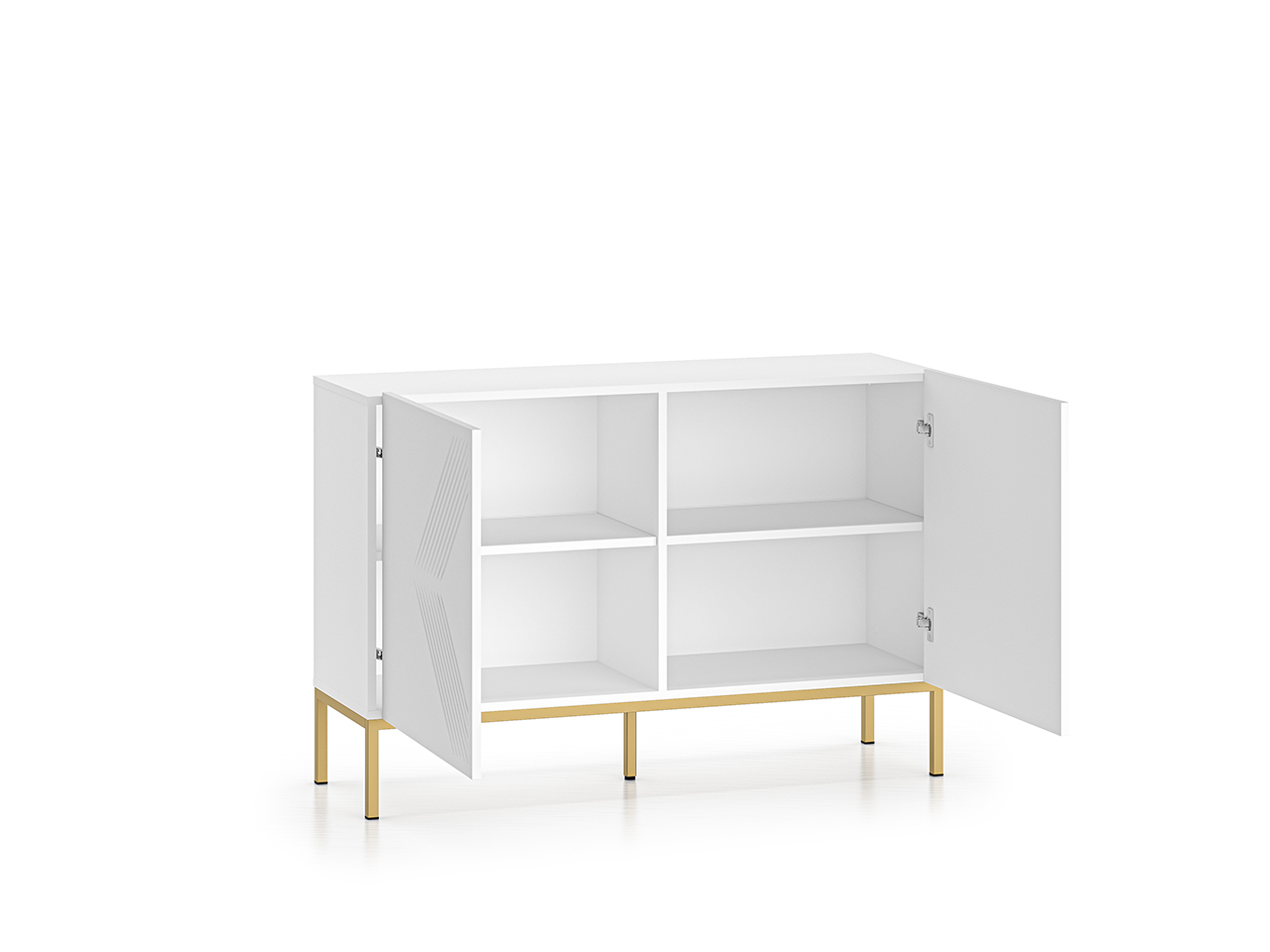 Spintelė CLARI, aukso pagrindas, 114x37x77 cm