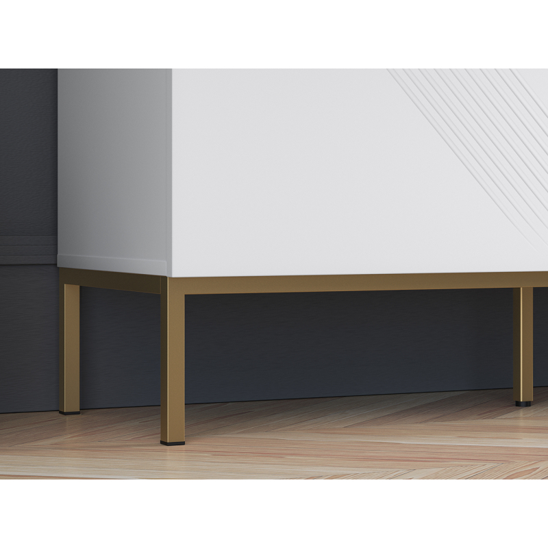 Spintelė CLARI, aukso pagrindas, 114x37x77 cm