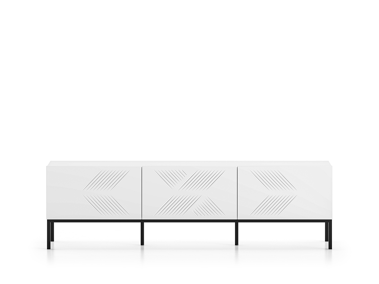 TV spintelė CLARI, juodas pagrindas, 170x37x50 cm