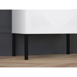 Naktinis staliukas CLARI, juodos kojelės, 50x34x53 cm