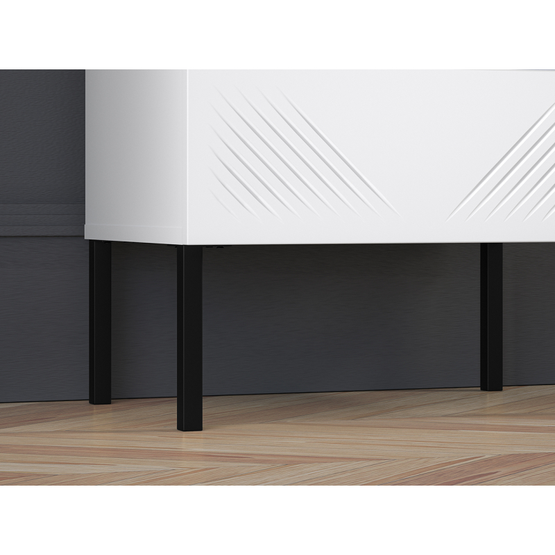 Naktinis staliukas CLARI, juodos kojelės, 50x34x53 cm