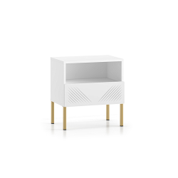 Naktinis staliukas CLARI, aukso kojelės, 50x34x53 cm