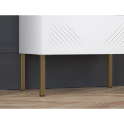 Naktinis staliukas CLARI, aukso kojelės, 50x34x53 cm