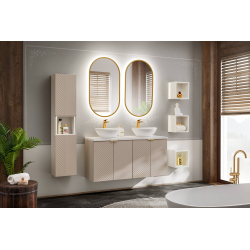 Pakabinama vonios spintelė su praustuvu 826D VIVO CASHMERE