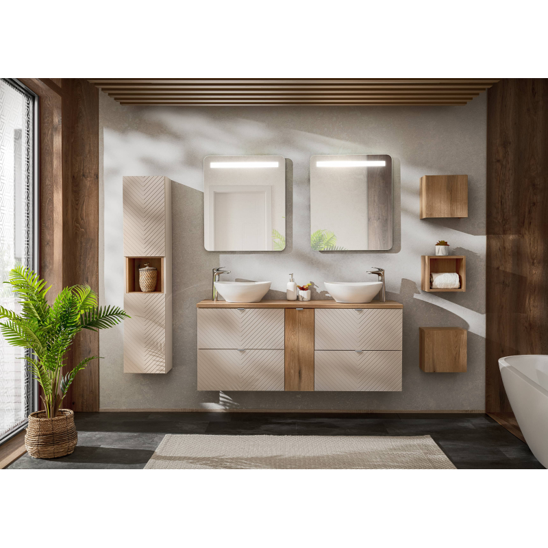 Pakabinama vonios spintelė su praustuvu 826B VIVO CASHMERE