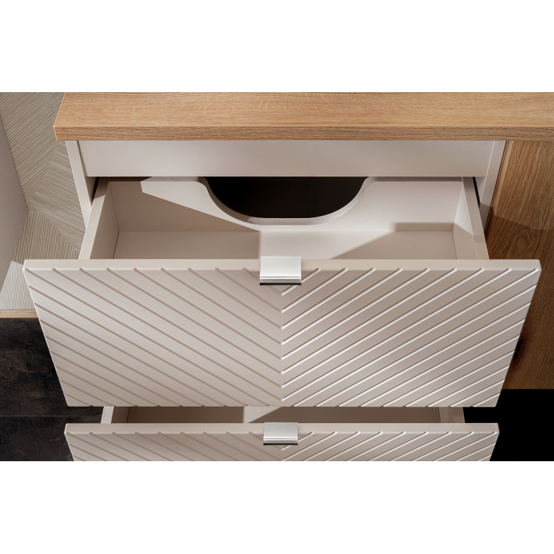 Pakabinama vonios spintelė su praustuvu 826B VIVO CASHMERE