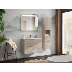 Pakabinama vonios spintelė su stalviršiumi 826 VIVO CASHMERE