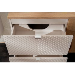 Pakabinama vonios spintelė su stalviršiumi 828B VIVO CASHMERE