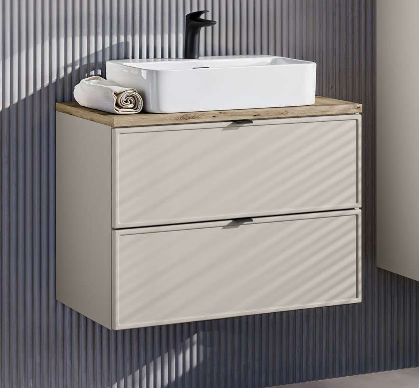 Pakabinama vonios spintelė su praustuvu 828A BELI CASHMERE