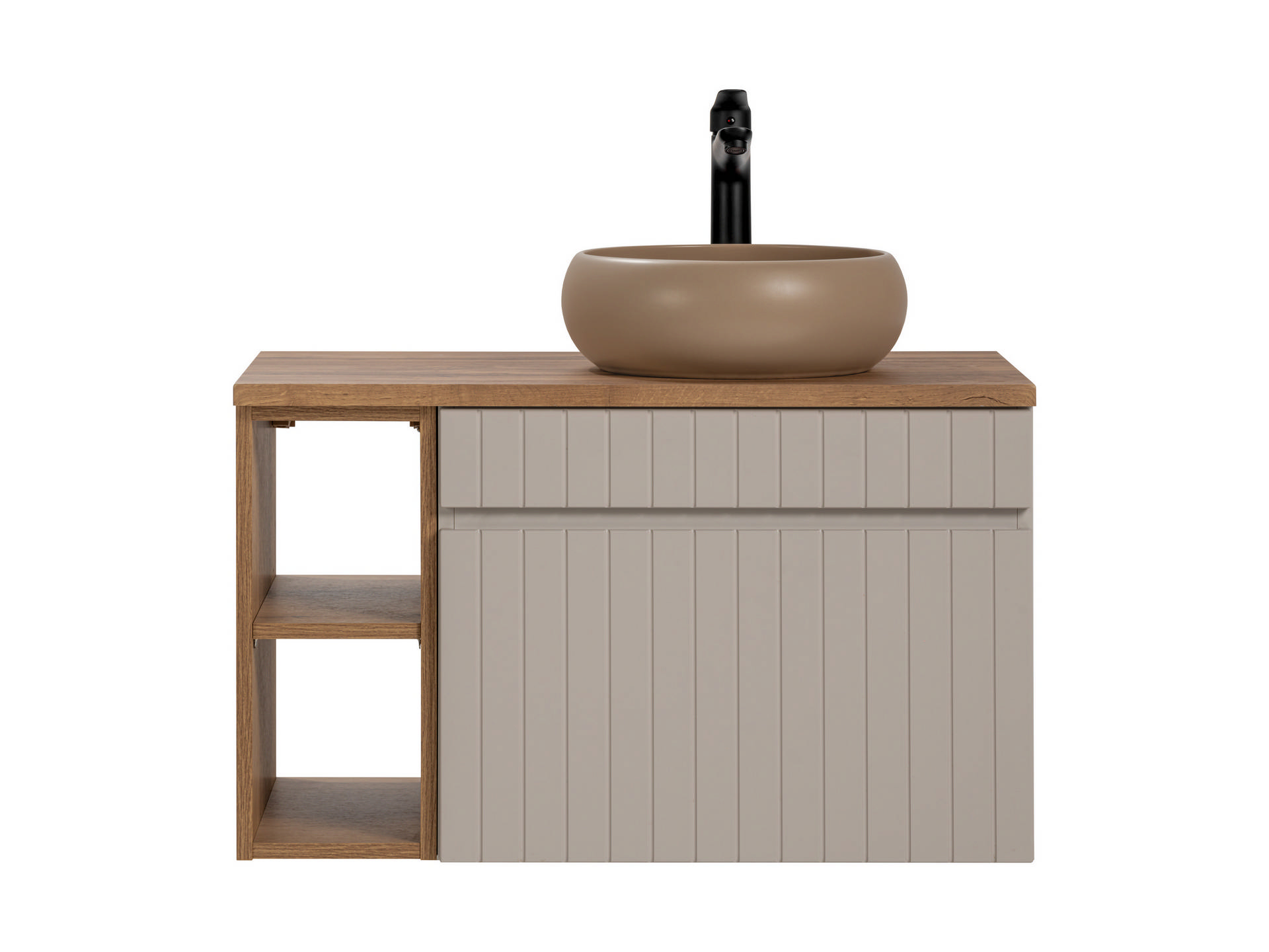 Pakabinama vonios spintelė su praustuvu 826B ICON CASHMERE