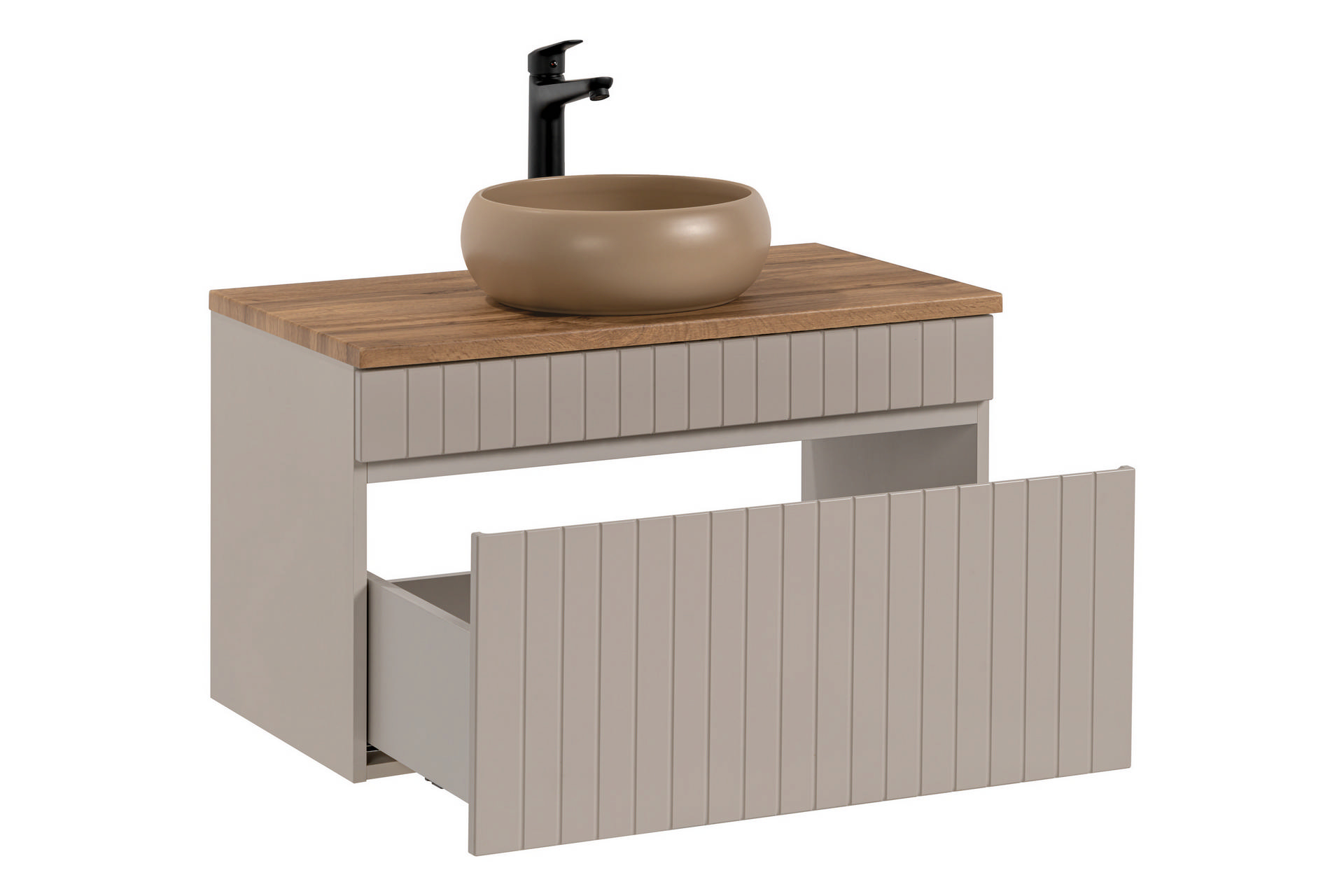 Pakabinama vonios spintelė su praustuvu 828A ICON CASHMERE