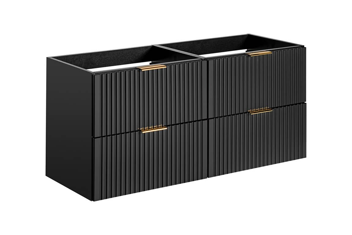 Pakabinama vonios spintelė su stalviršiumi 826D ADELO NERO