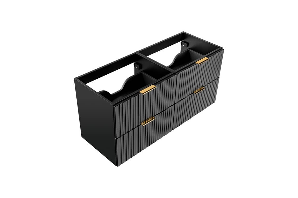 Pakabinama vonios spintelė su stalviršiumi 826D ADELO NERO