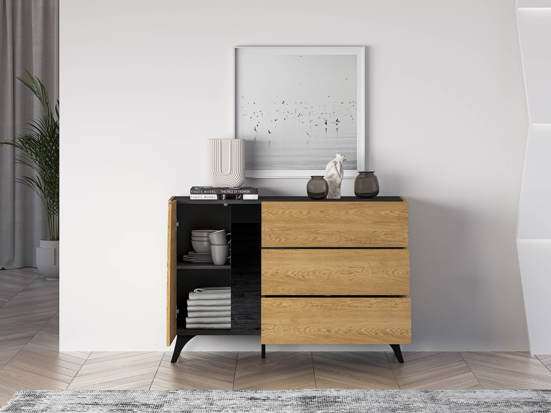 Komoda TOSCA, 120x40x82 cm