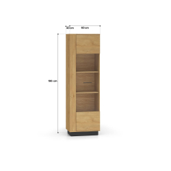 Vitrina MODESA, 60x40x196 cm