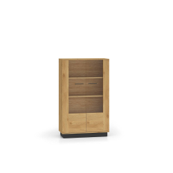 Dvidurė vitrina MODESA, 92x40x149 cm