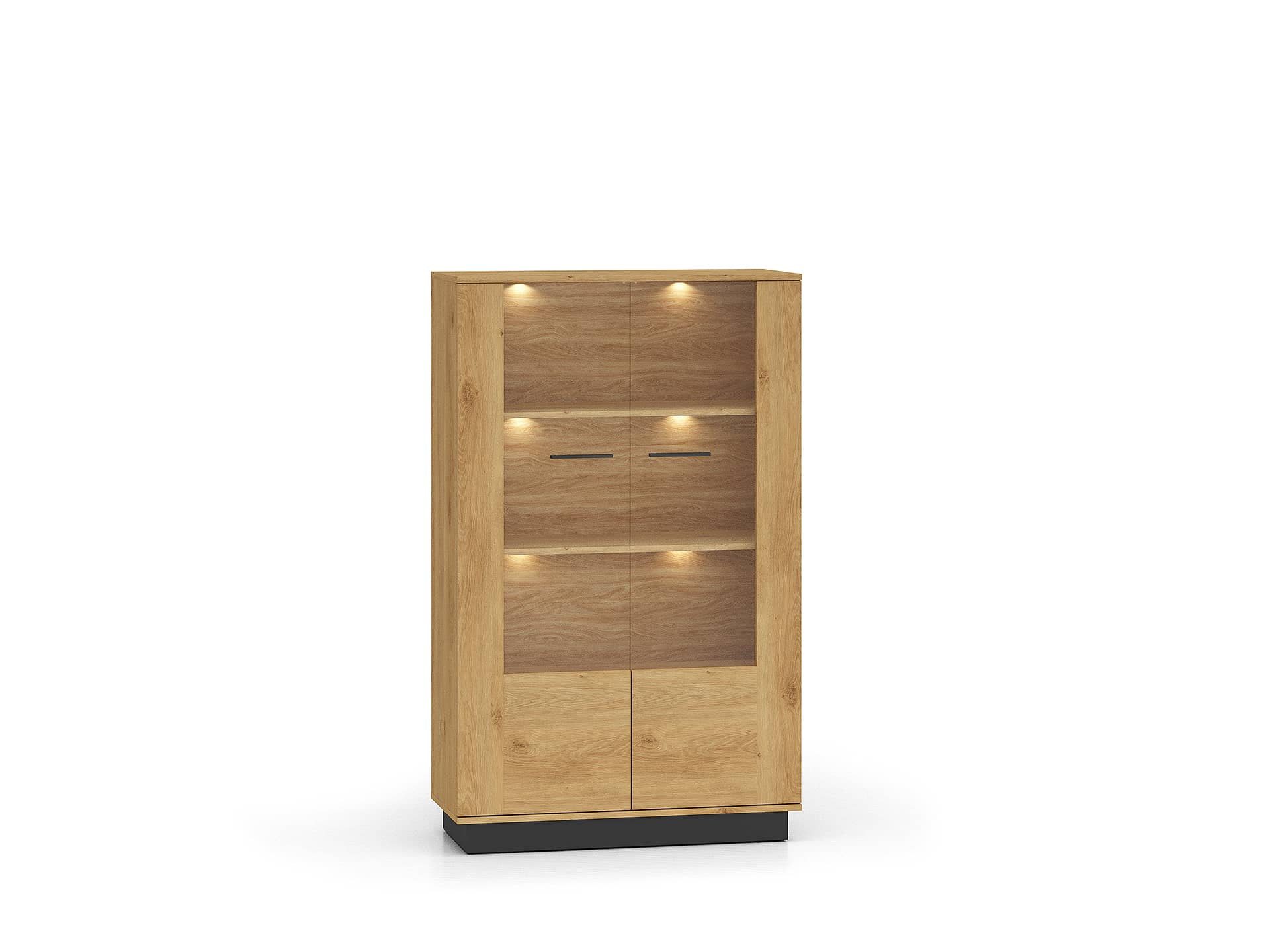 Dvidurė vitrina MODESA, 92x40x149 cm