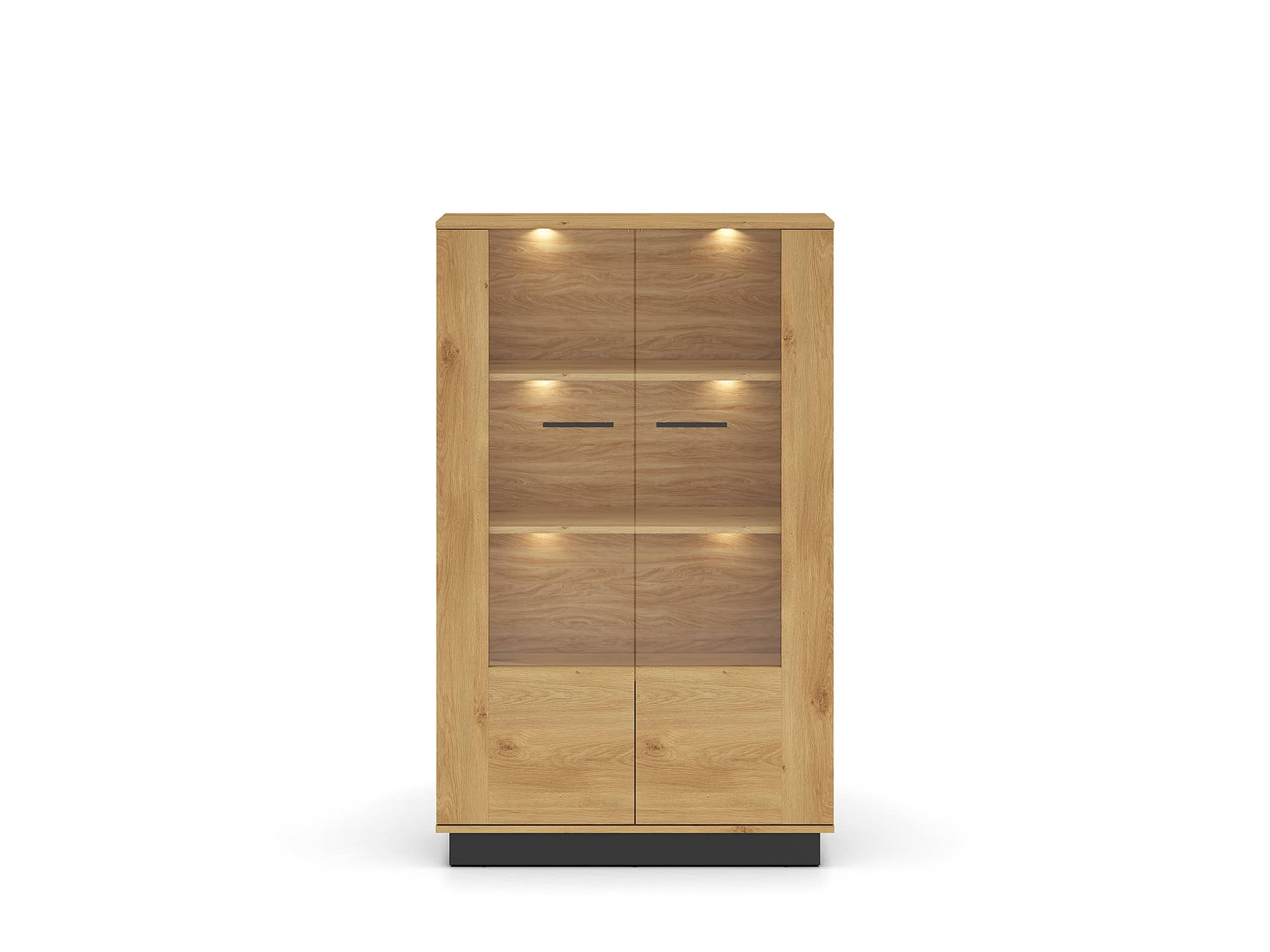 Dvidurė vitrina MODESA, 92x40x149 cm