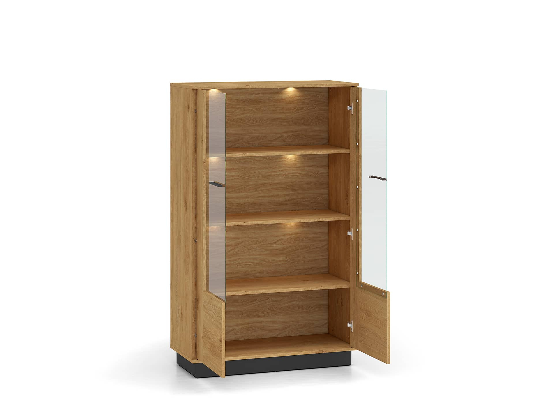 Dvidurė vitrina MODESA, 92x40x149 cm