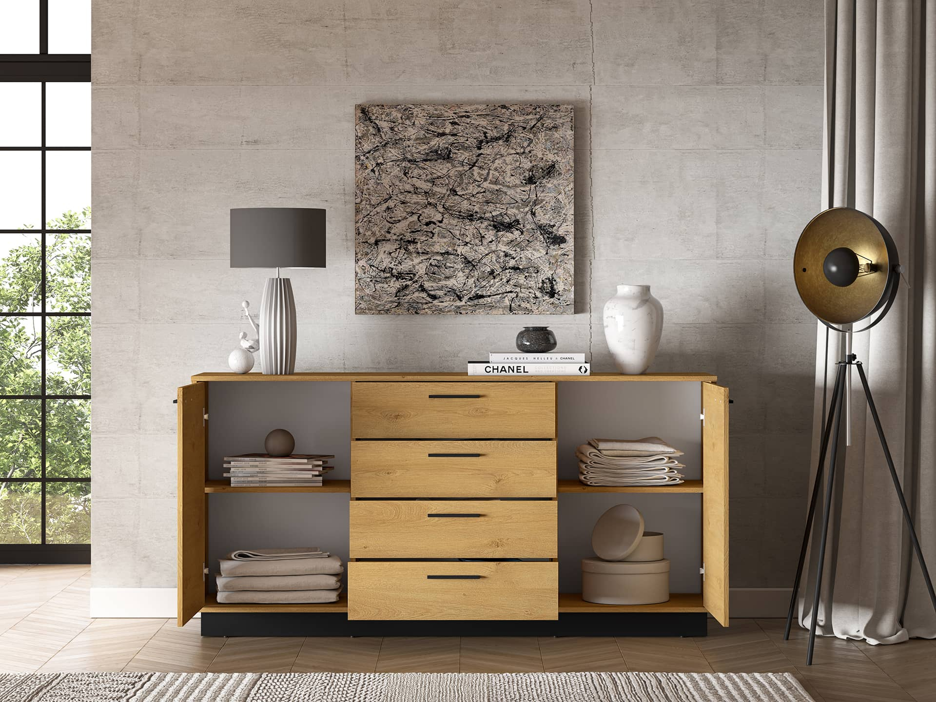 Komoda MODESA, 170x40x86 cm