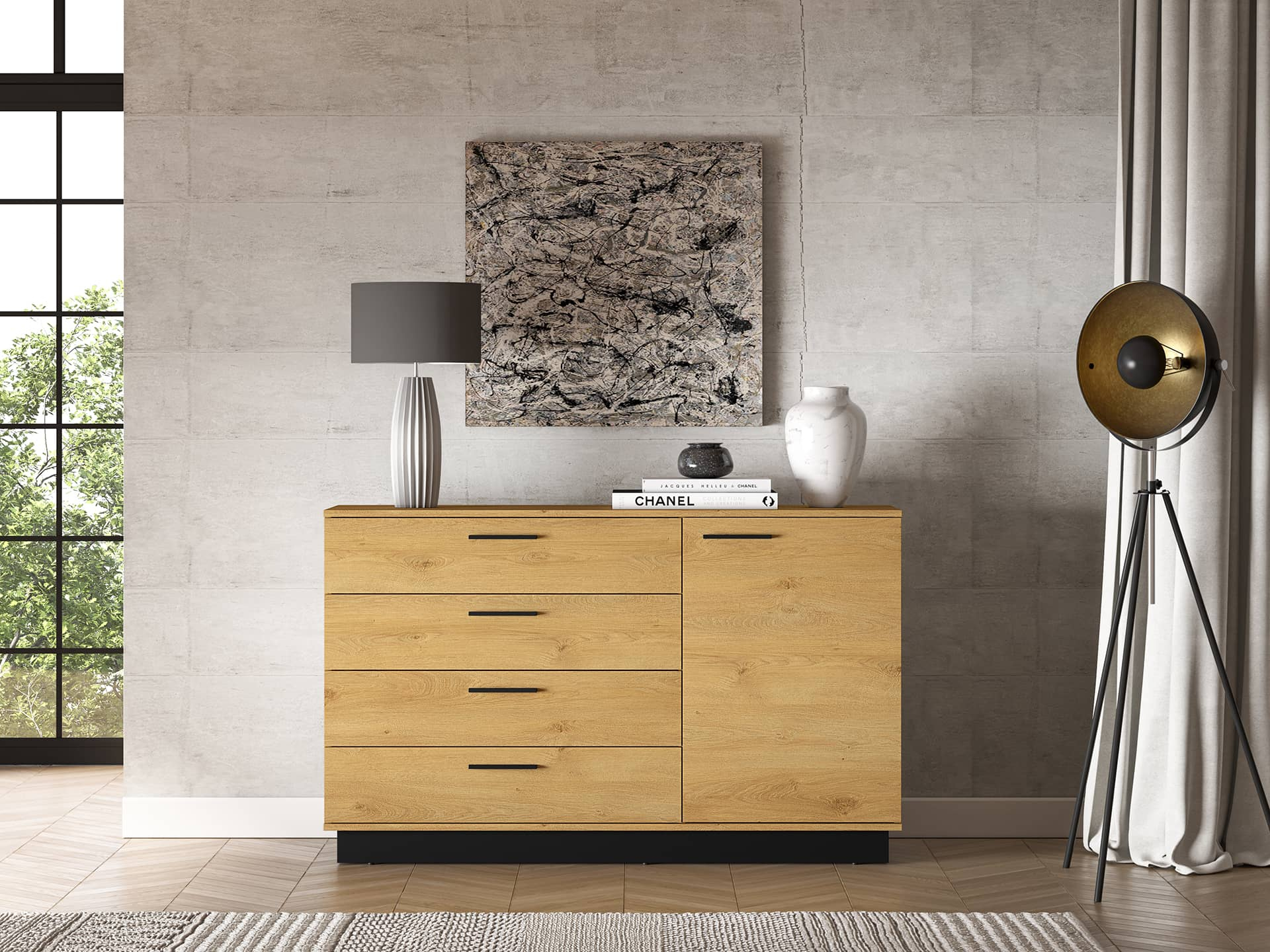 Komoda MODESA, 138x40x86 cm