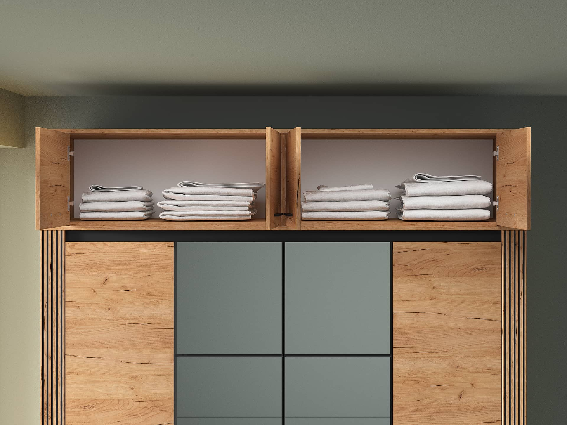 Antresolė spintai VASCA, 200x58x40 cm