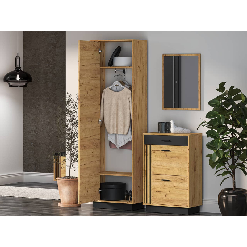 Prieškambario spinta VASCA, 60x34x200 cm