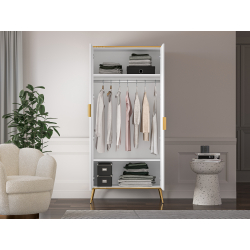 Dvidurė spinta VITERA, 92x53x195 cm