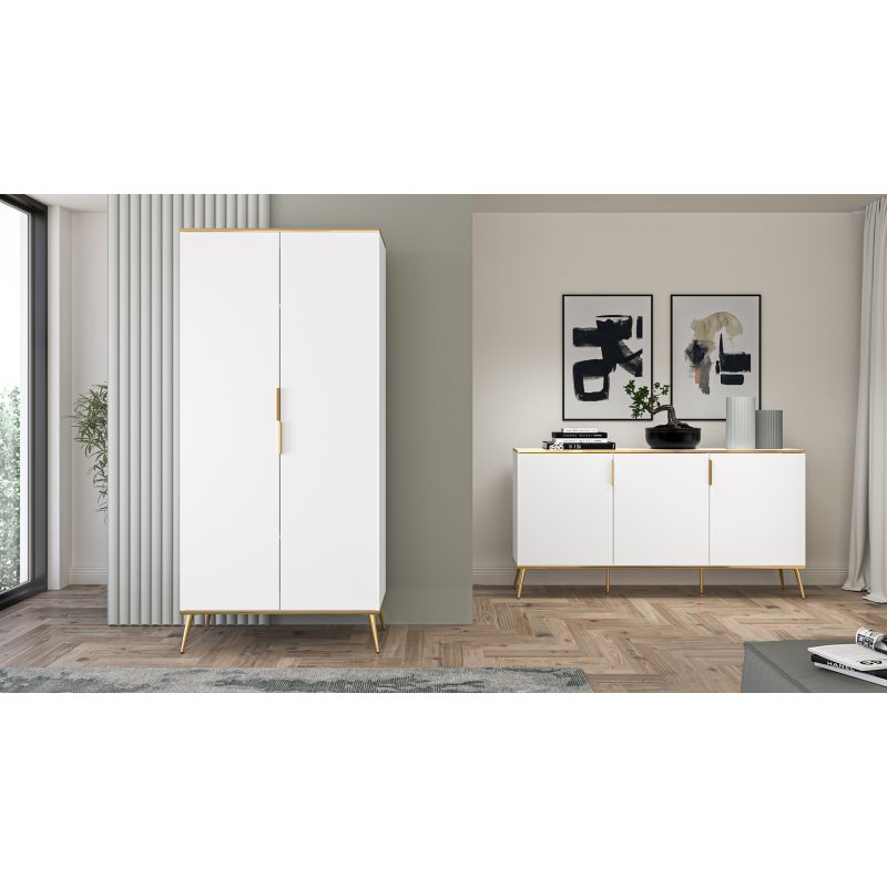 Dvidurė spinta VITERA, 92x53x195 cm