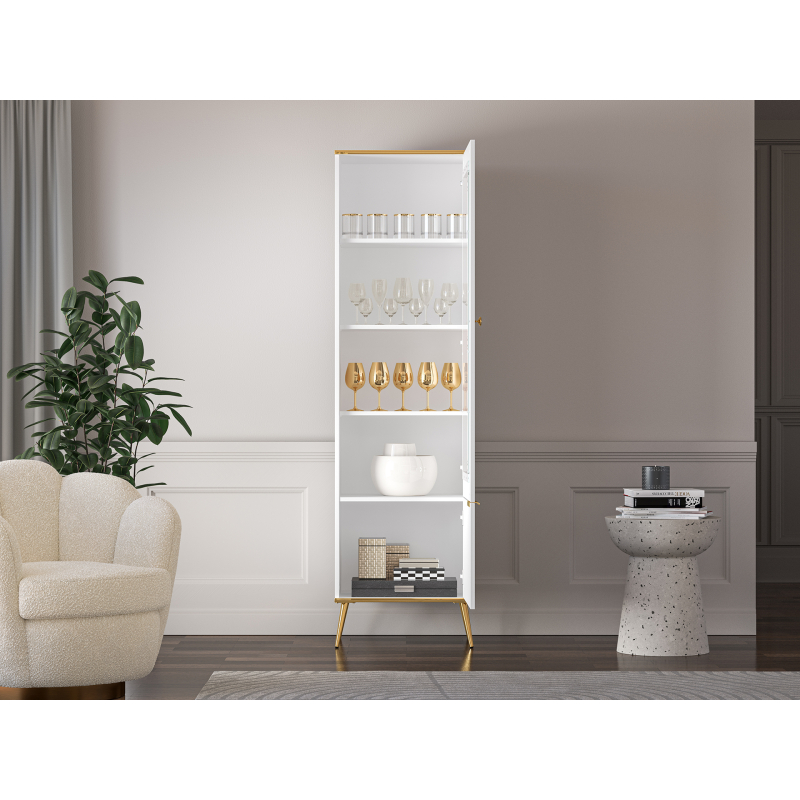 Siaura vitrina VITERA, 55x40x195 cm