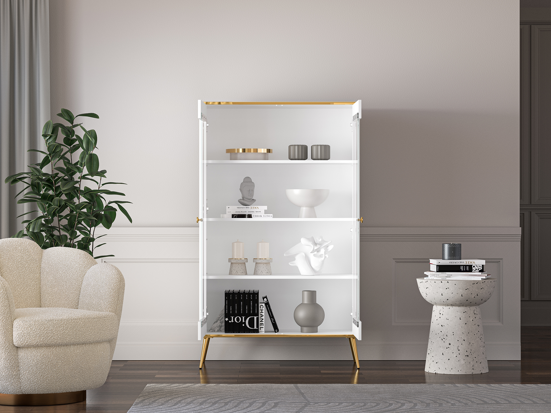 Vitrina VITERA, 92x40x152 cm