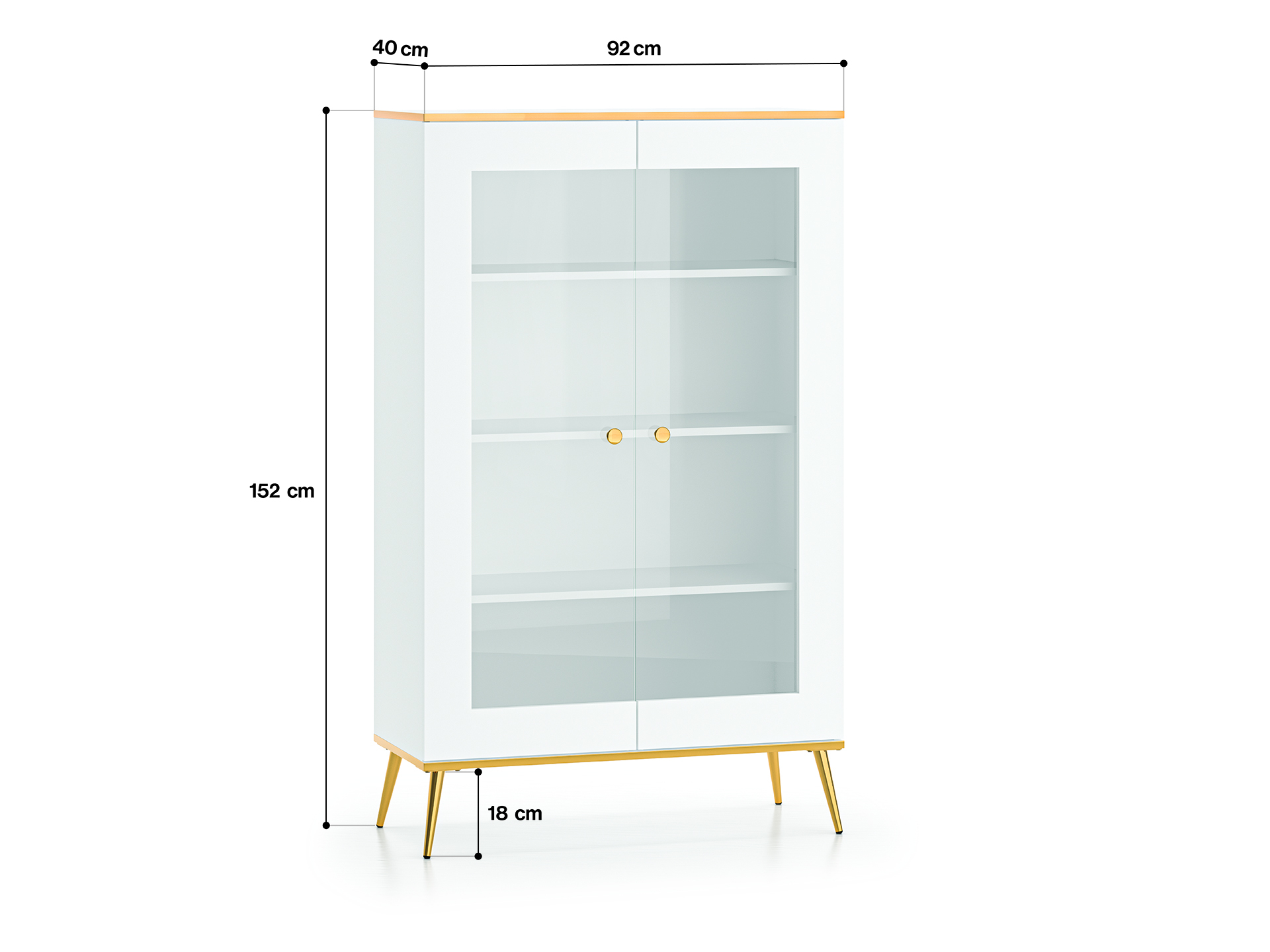 Vitrina VITERA, 92x40x152 cm