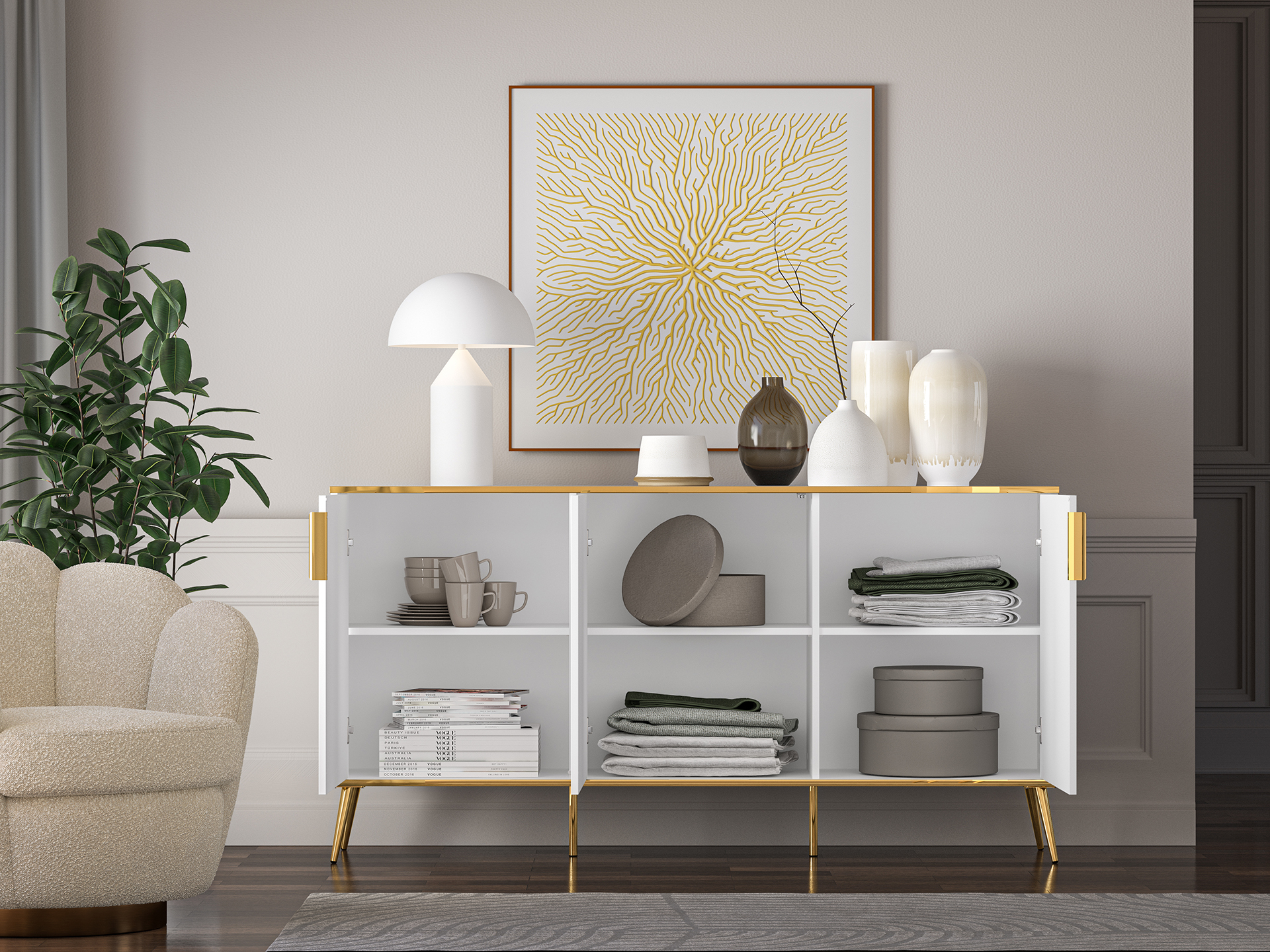 Spintelė VITERA, 170x40x88 cm