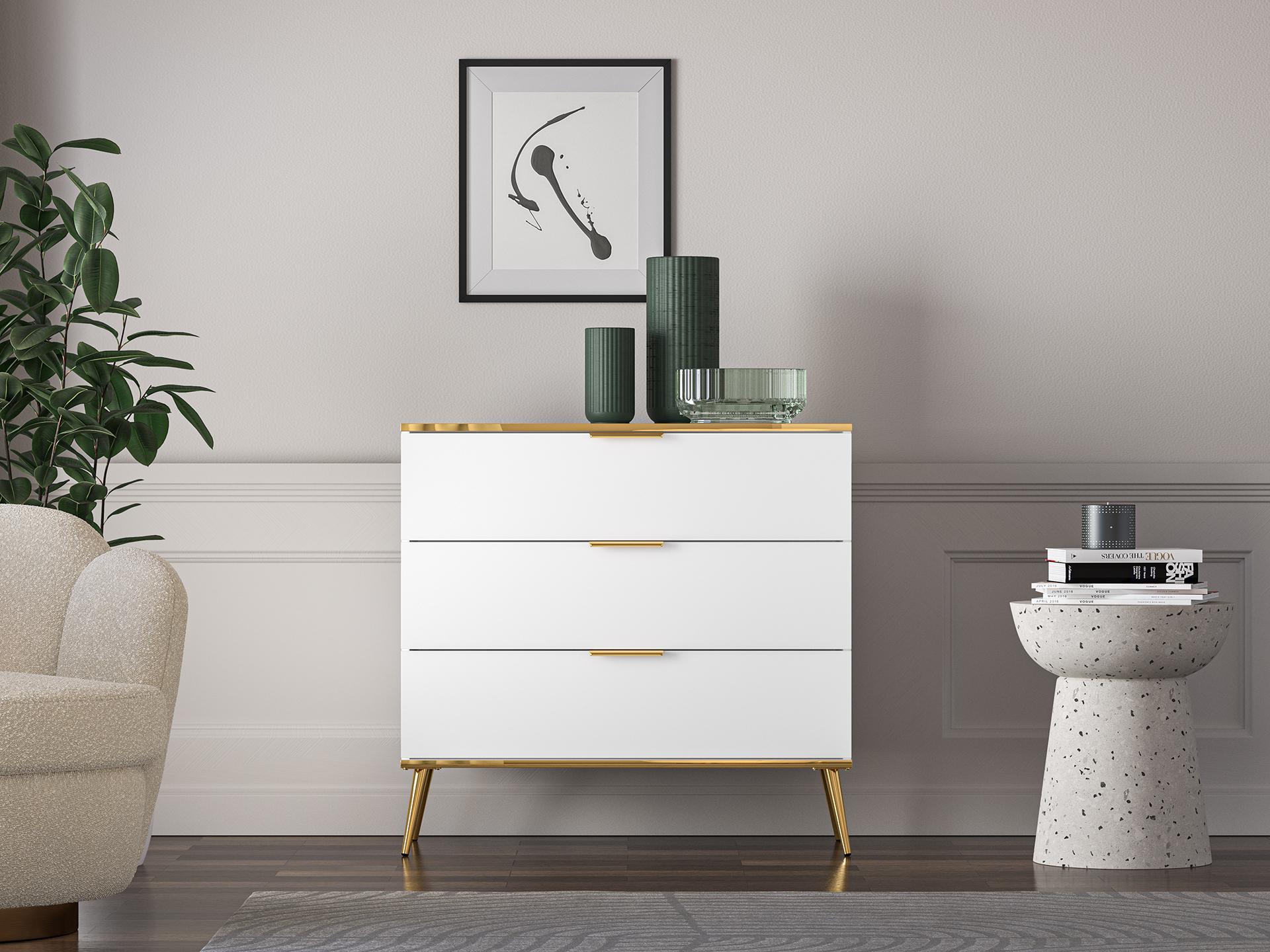 Komoda VITERA, 92x40x88 cm