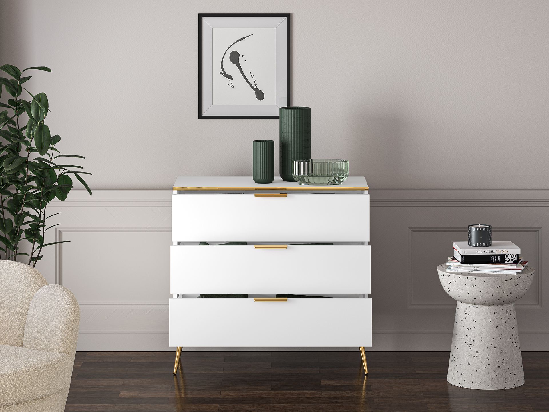 Komoda VITERA, 92x40x88 cm