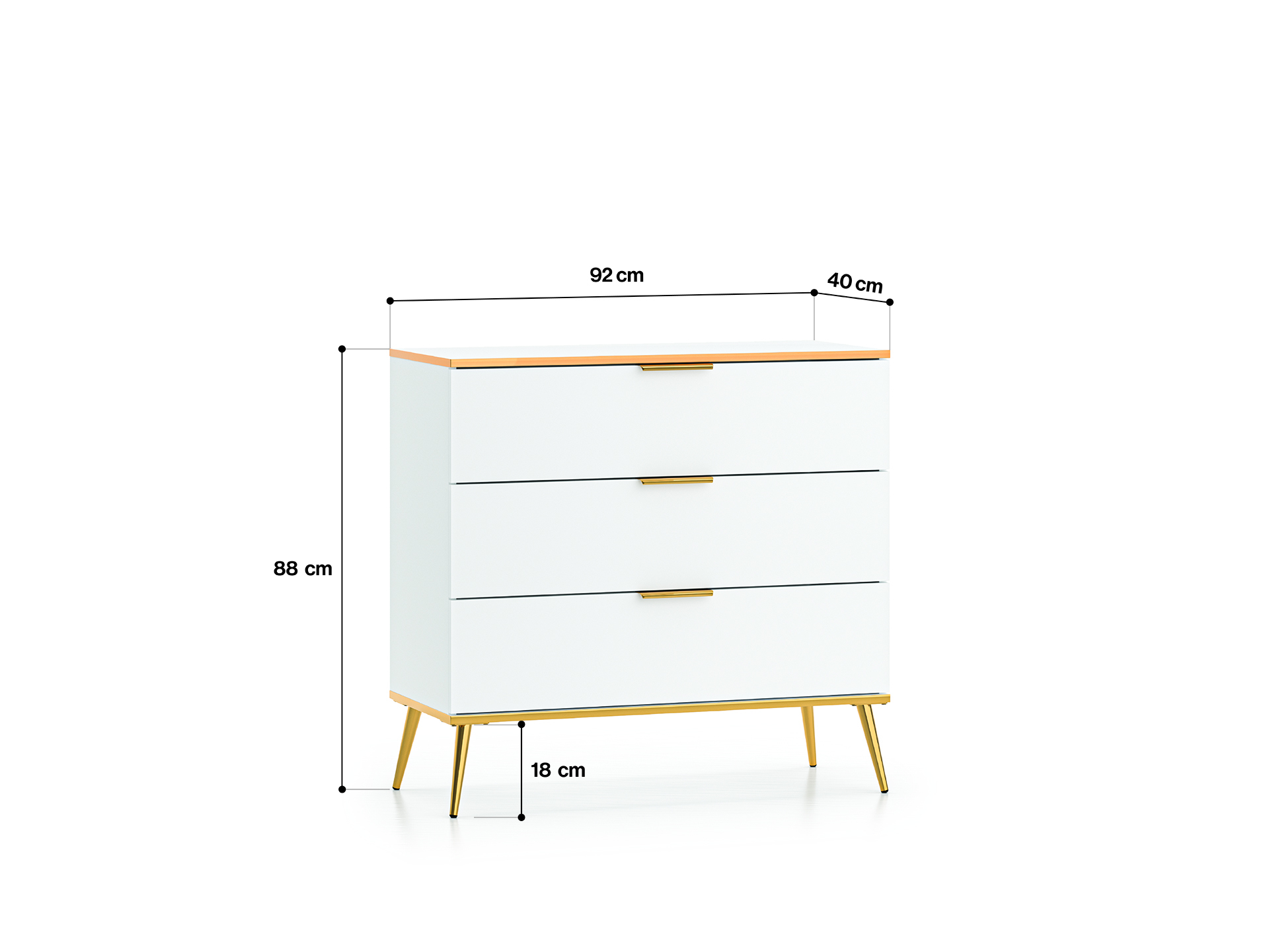 Komoda VITERA, 92x40x88 cm