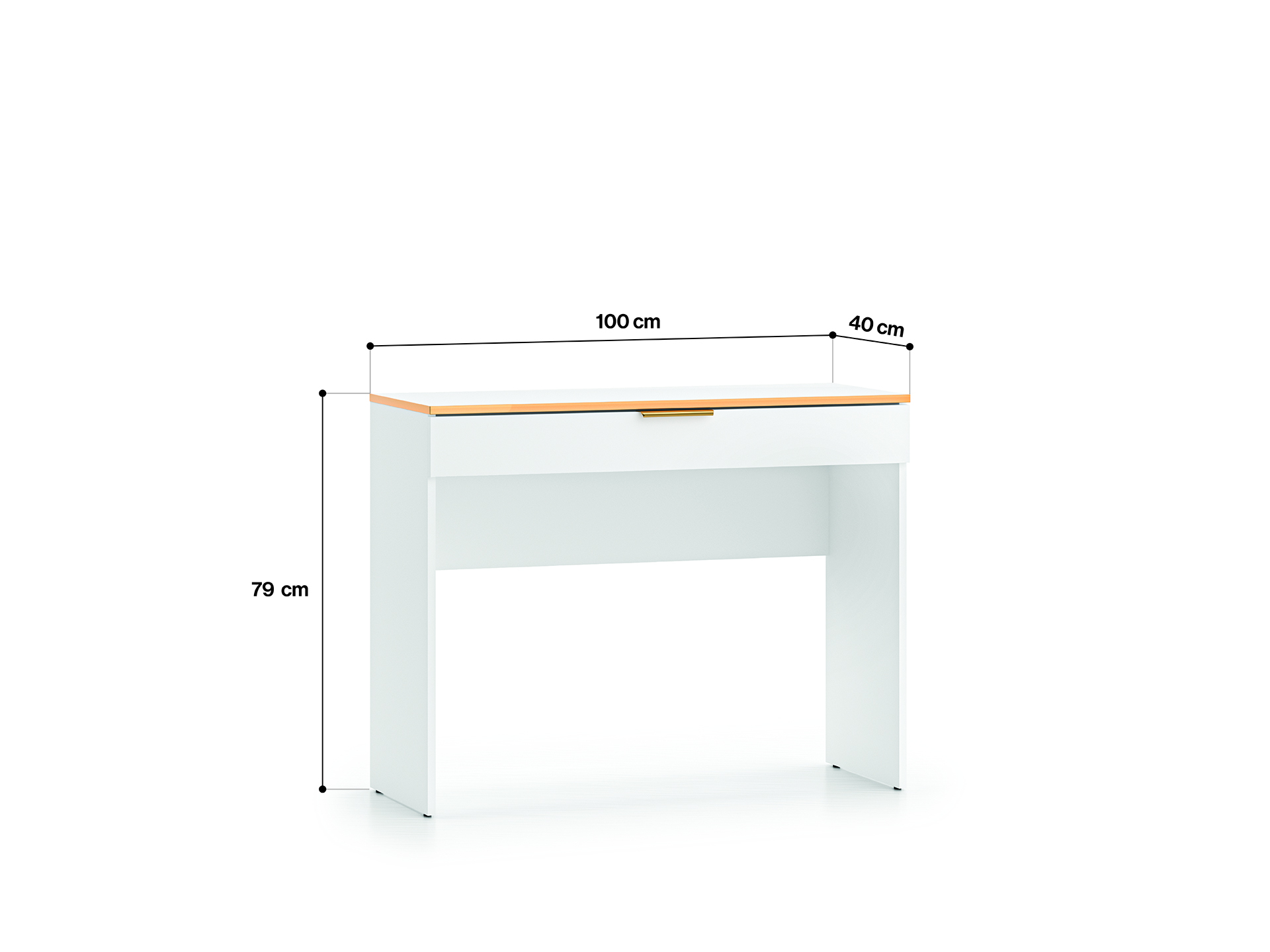 Kosmetinis staliukas VITERA, 100x40x79 cm