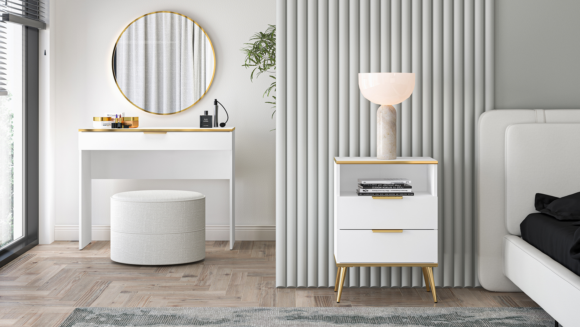 Naktinis staliukas VITERA, 50x34x70 cm