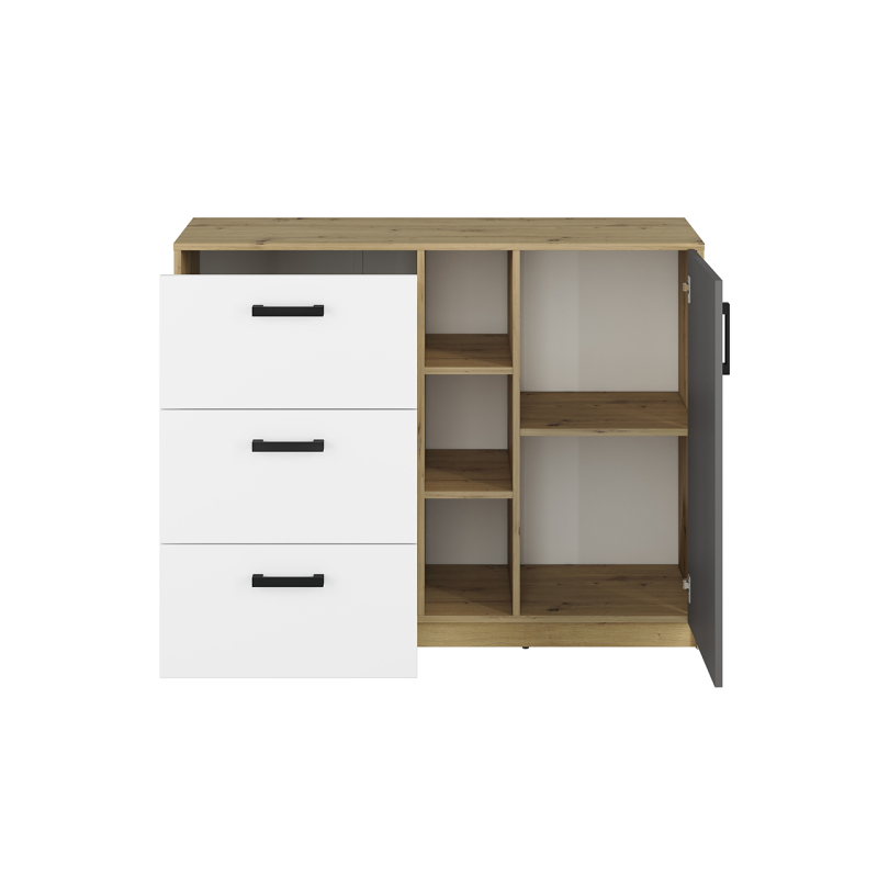 Komoda su lentynomis FINA, 120x42x93 cm