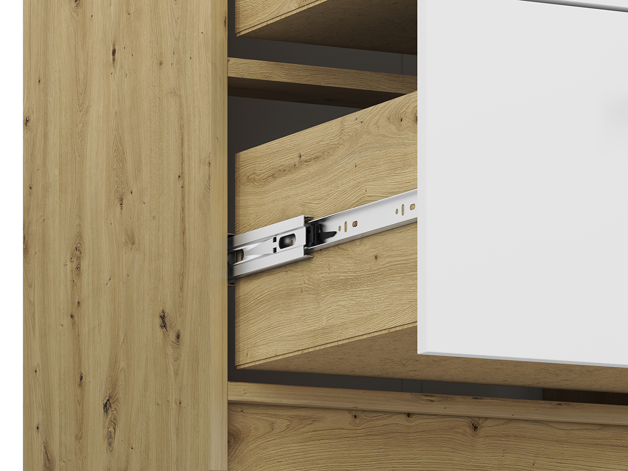 Komoda su lentynomis FINA, 120x42x93 cm