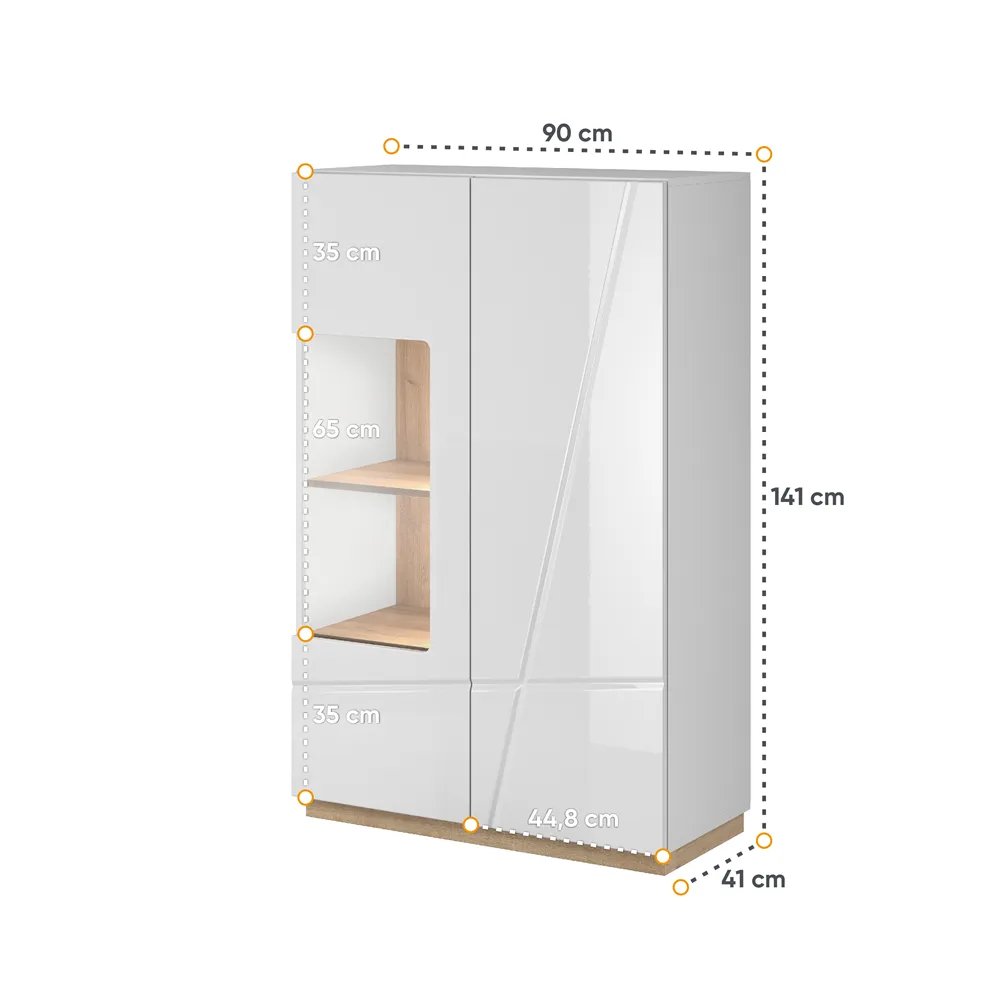 Vitrina FUTTUR, 90x41x141 cm