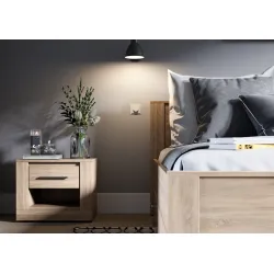 Naktinis staliukas TIVOL, ąžuolo, 50x42x40 cm