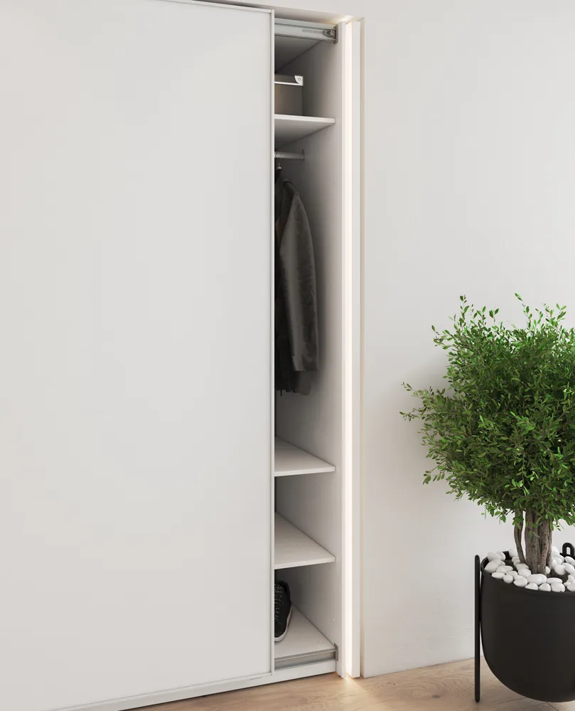 LED apšvietimo rėmai spintoms MAXE, 10x20x235 cm