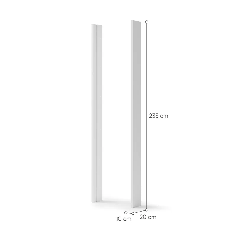 LED apšvietimo rėmai spintoms MAXE, 10x20x235 cm