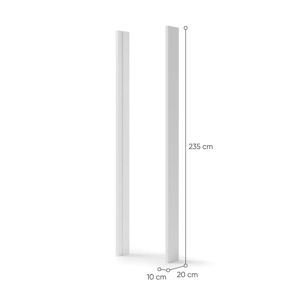 LED apšvietimo rėmai spintoms MAXE, 10x20x235 cm