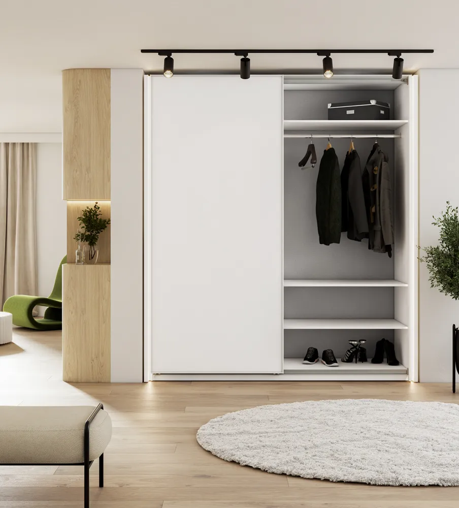 LED apšvietimo rėmai spintoms MAXE, 10x20x235 cm