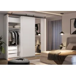LED apšvietimo rėmai spintoms MAXE, 10x20x235 cm