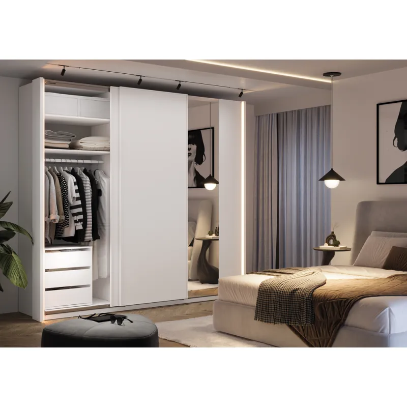 LED apšvietimo rėmai spintoms MAXE, 10x20x235 cm